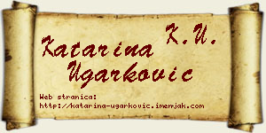 Katarina Ugarković vizit kartica